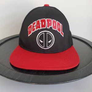 MARVEL DEADPOOL Snapback Hat Embroidered Logo Pop Culture Comics Movie Like New